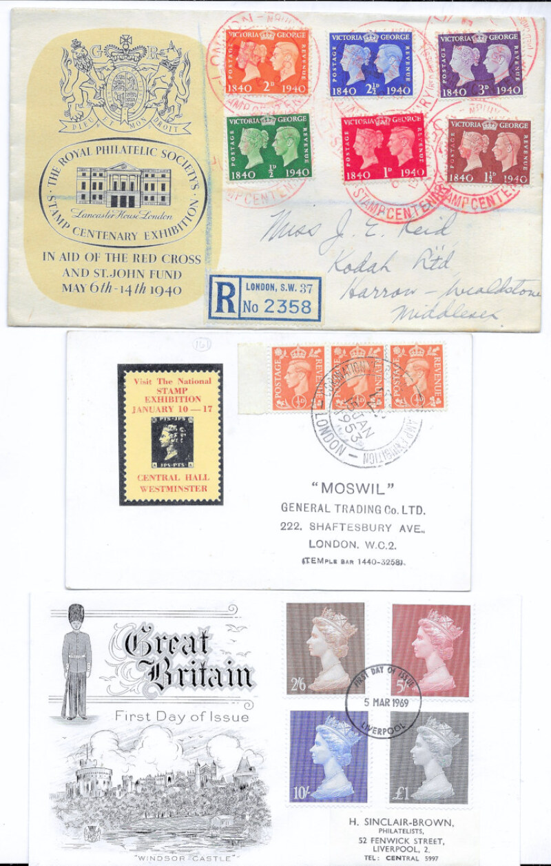 Great Britain GVI/QE2 Covers & Cards, mostly FDI and Commemorative with ...